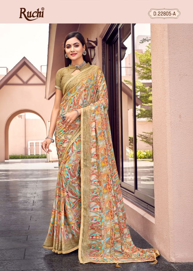 Savyaa By Ruchi Chiffon Daily Wear Sarees Catalog